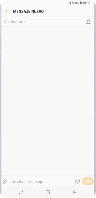 Pulsa en el campo de búsqueda e introduce las primeras letras del nombre del destinatario deseado.