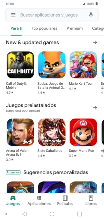 Pulsa en el campo de búsqueda.
