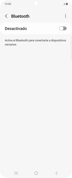 Pulsa el indicador para activar la función.