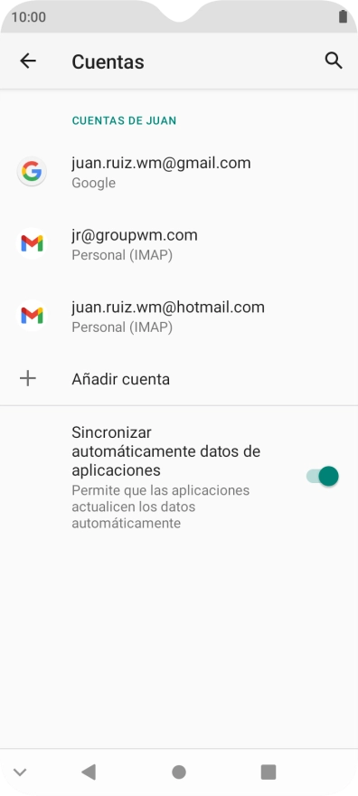 Pulsa el indicador junto a 
