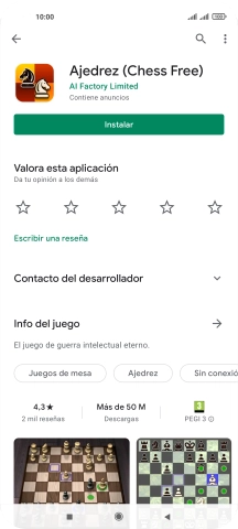 Pulsa la tecla de inicio para terminar y regresar a la pantalla de inicio.