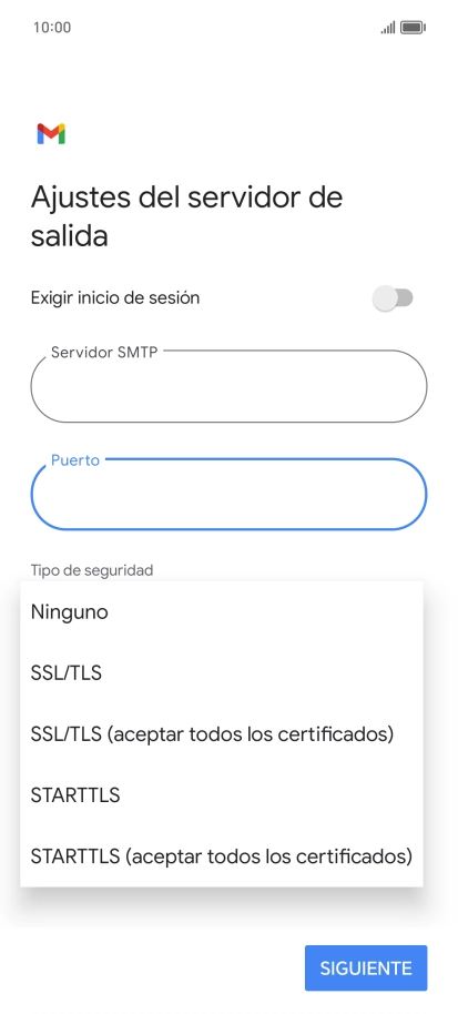 Pulsa SSL/TLS.