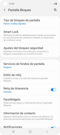 Pulsa Tipo de bloqueo de pantalla e introduce el código de seguridad extra que has creado anteriormente.
