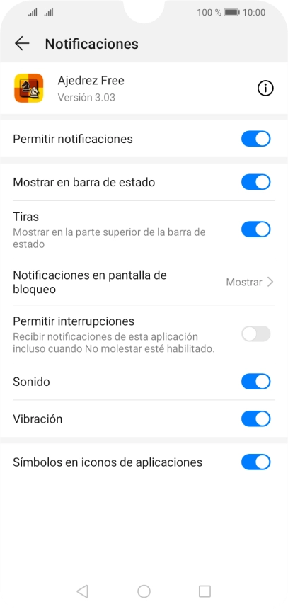 Pulsa el indicador junto a 