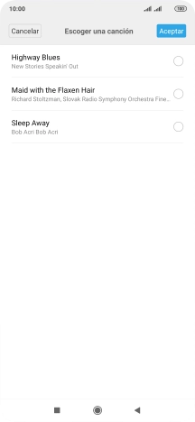 Pulsa los timbres de llamada deseados para escucharlos.