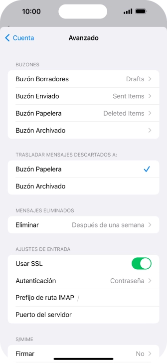 Pulsa el indicador junto a 