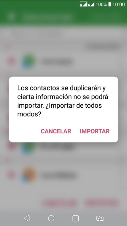 Pulsa IMPORTAR.