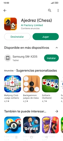 Pulsa la tecla de inicio para terminar y regresar a la pantalla de inicio.