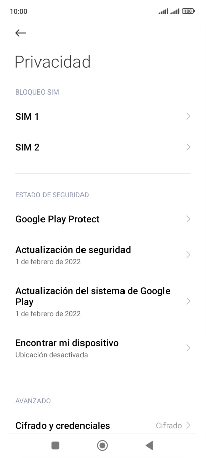 Pulsa la tarjeta SIM deseada.