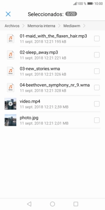 Pulsa el archivo deseado.