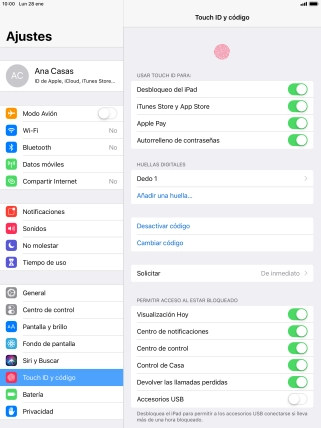 Pulsa el indicador junto a 
