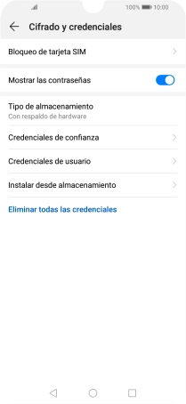 Pulsa Bloqueo de tarjeta SIM.