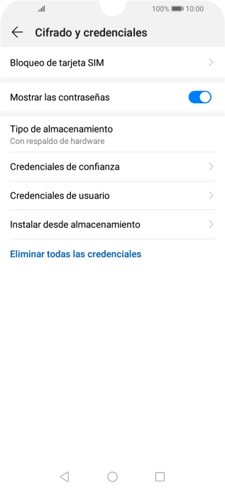 Pulsa Bloqueo de tarjeta SIM.
