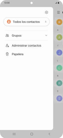 Pulsa Administrar contactos.