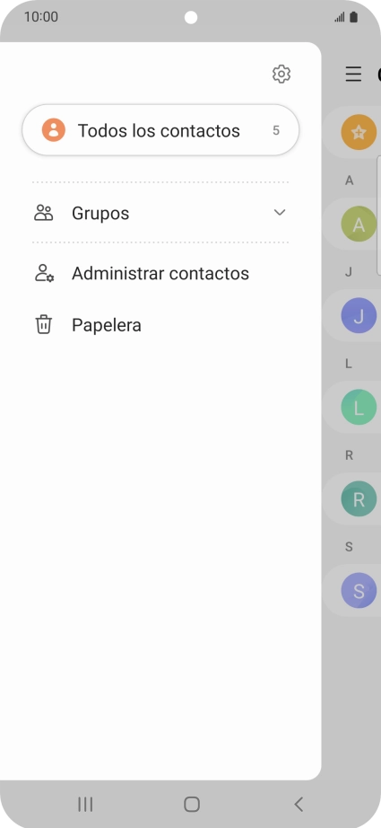 Pulsa Administrar contactos.