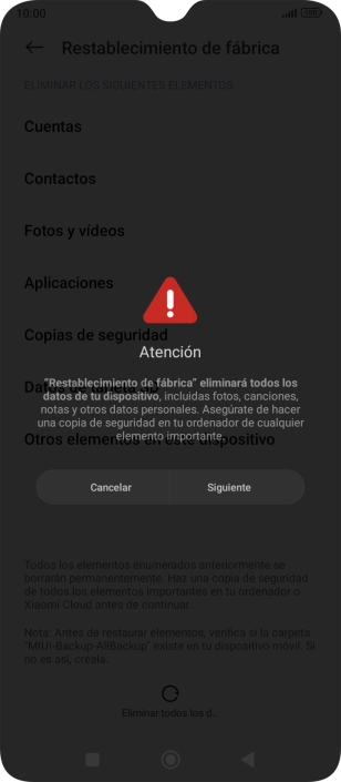 Pulsa Siguiente.