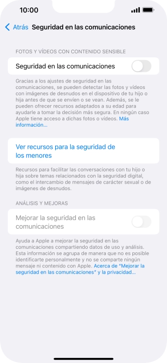 Pulsa el indicador junto a 
