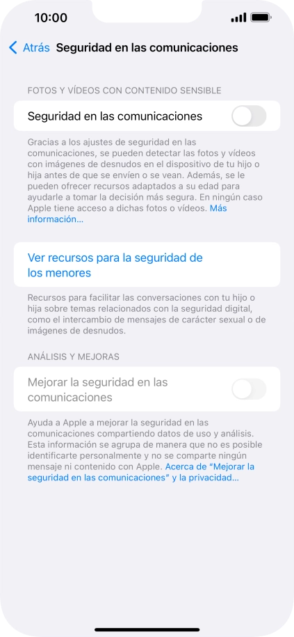 Pulsa el indicador junto a 
