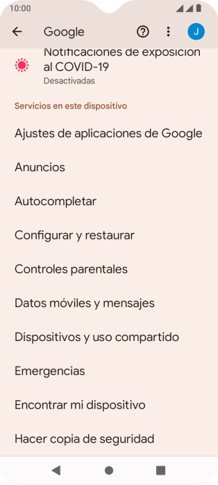 Pulsa Encontrar mi dispositivo.