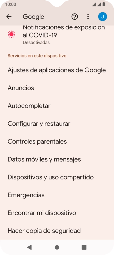 Pulsa Encontrar mi dispositivo.