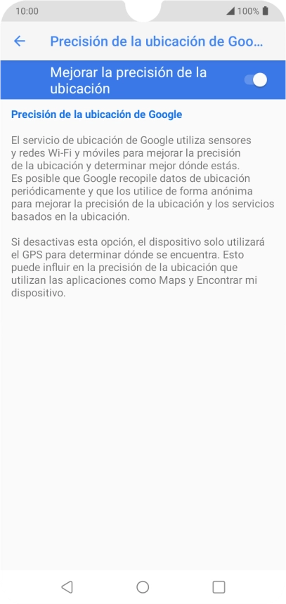 Pulsa el indicador junto a 