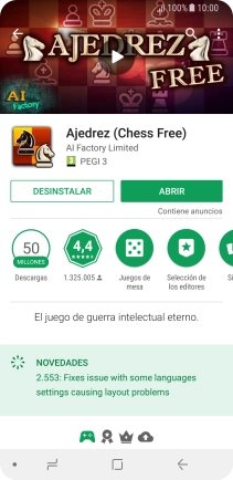 Pulsa DESINSTALAR.