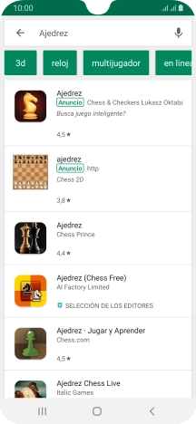 Pulsa la app deseada.