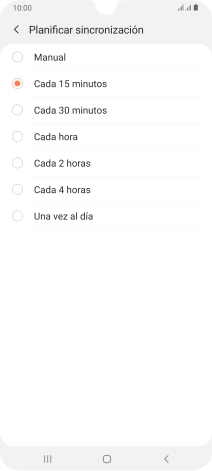 Pulsa el ajuste deseado.