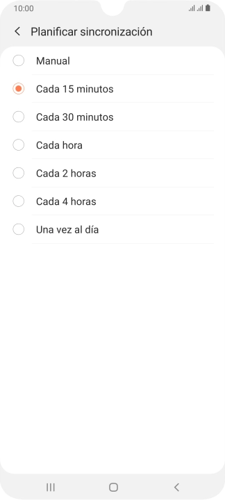 Pulsa el ajuste deseado.