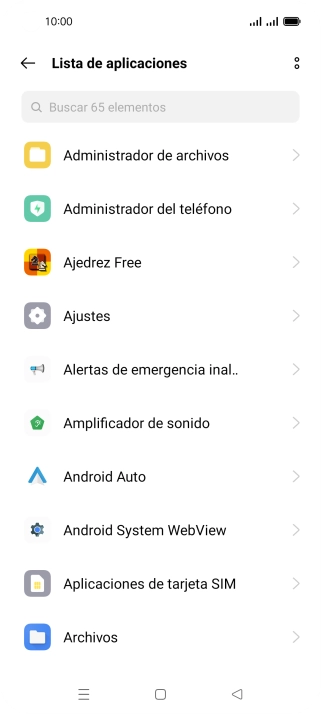 Pulsa la app deseada.