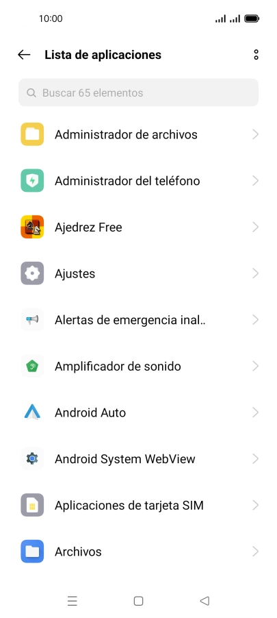 Pulsa la app deseada.