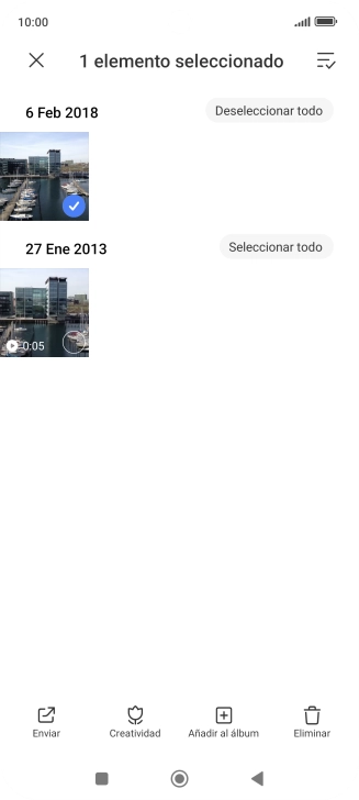 Pulsa el icono de seleccionar todo.