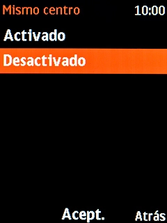Selecciona Desactivado para desactivar la función.