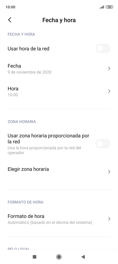 Pulsa el indicador junto a 