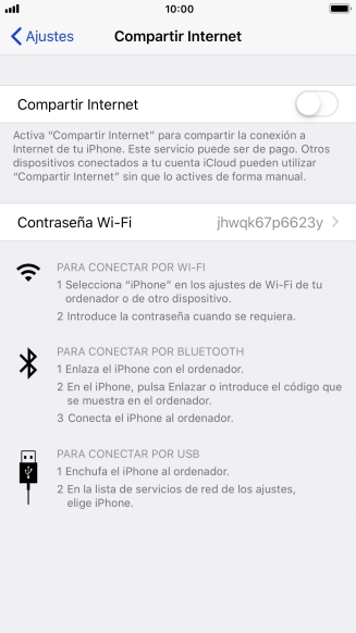 Pulsa el indicador junto a 