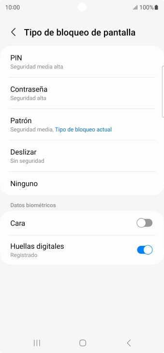 Pulsa Ninguno.