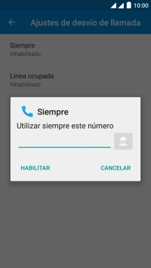 Introduce +34600132000 y pulsa HABILITAR.