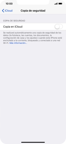 Pulsa el indicador junto a 