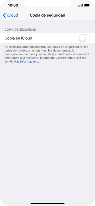 Pulsa el indicador junto a 