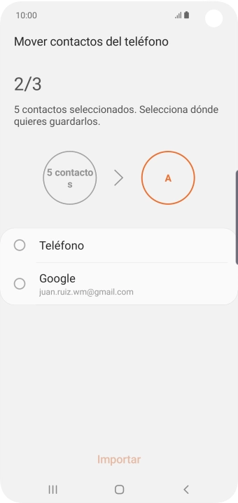 Pulsa Teléfono.
