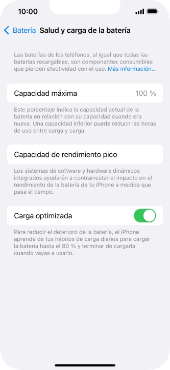 Pulsa el indicador junto a 