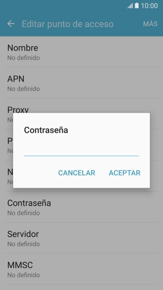 Introduce wap125 y pulsa ACEPTAR.