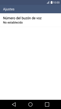 Pulsa Número del buzón de voz.