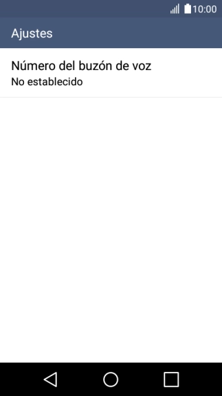 Pulsa Número del buzón de voz.