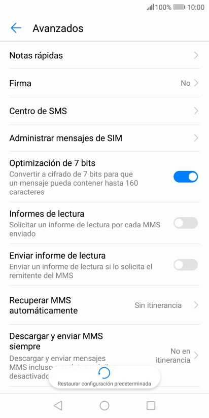 Pulsa Centro de SMS.