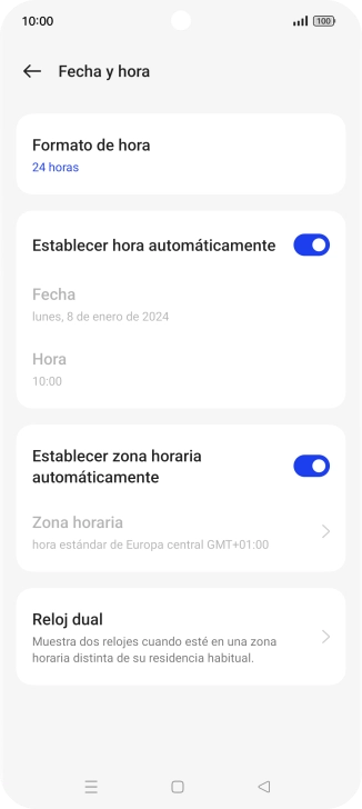 Pulsa la tecla de inicio para terminar y regresar a la pantalla de inicio.