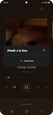 Pulsa Crear lista.