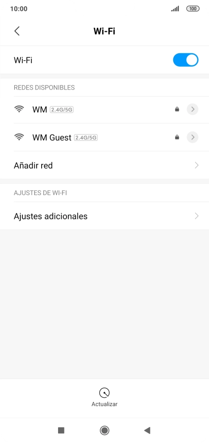 Pulsa Ajustes adicionales.