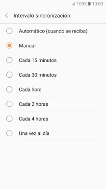 Pulsa el ajuste deseado.