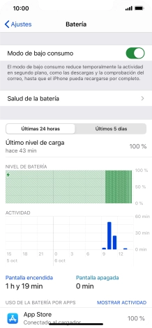 Desliza el dedo hacia arriba desde la parte inferior de la pantalla para terminar y volver a la pantalla de inicio.